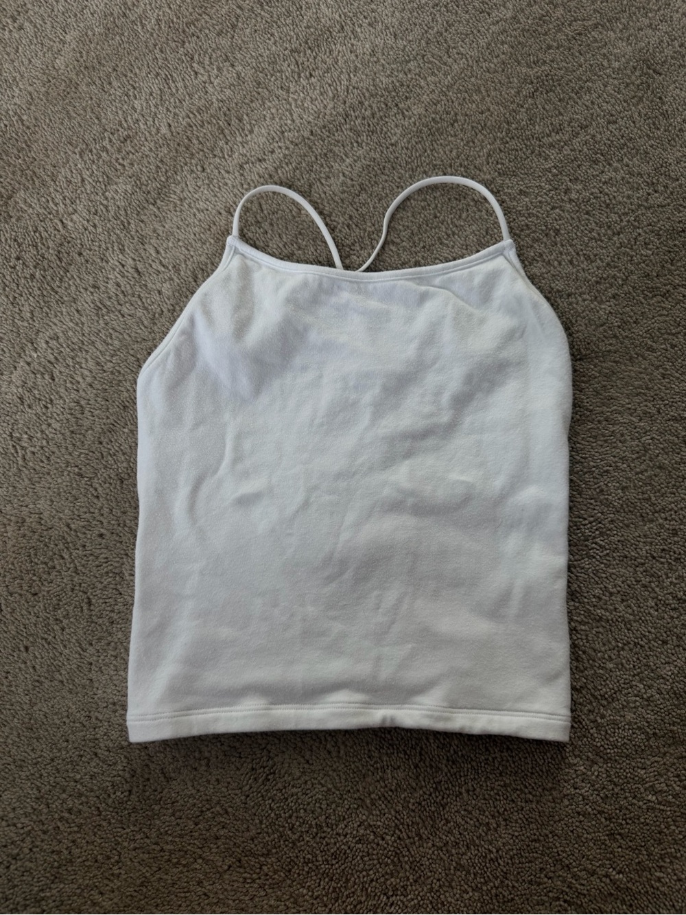 American Eagle Outfitters White Slim Spaghetti-Strap Cami